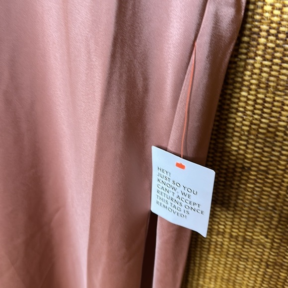 ASOS Edition Ruched Batwing Sleeve Satin Dress SzUS8 New - Picture 5 of 8